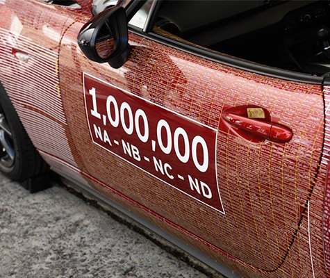 ONE-MILLIONTH MAZDA MX-5 RETURNS HOME WITH 10,000 FAN SIGNATURES
