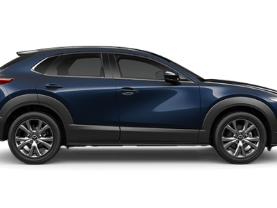 Mazda finance deals on CX-30 deep crystal blue